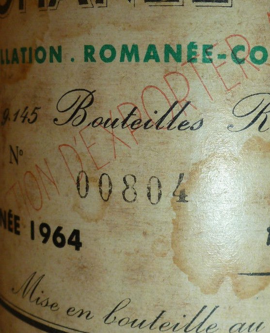 Romanée Conti 1964 Domaine de la Romanée-Conti | Your personal