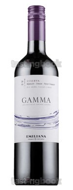 Red wine, Gamma Reserva Merlot Syrah Petit Verdot 2011