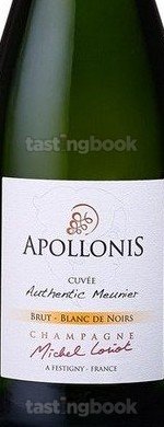 Sparkling wine, Apollonis Cuvée Authentic Meunier Blanc de Noirs NV (10's)