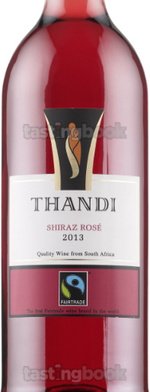 Rosé wine, Thandi Shiraz Rosé 2013