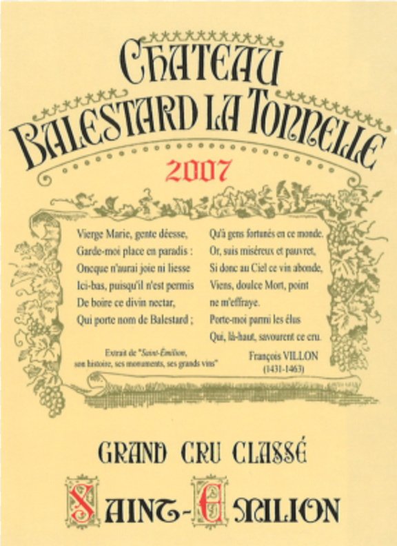 Château Balestard La Tonnelle, logo 