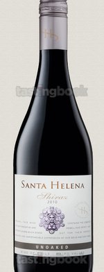Red wine, Santa Helena Unoaked Shiraz 2010