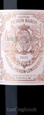 Red wine, Château Pichon-Longueville Baron 2023