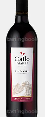 Red wine, Gallo Family Vineyards Zinfandel 2011