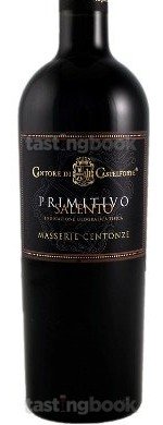 Red wine, Cantore Di Castelforte Primitivo del Salento 2010