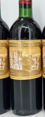 Click to enlarge Red wine, Chateau Ducru-Beaucaillou 1971